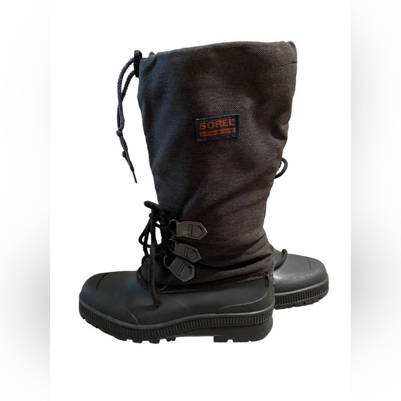 Sorel Kaufman Canada Boots Gray with Rubber Soles - Women’s  Size 8 Lace Up - Picture 1 of 15